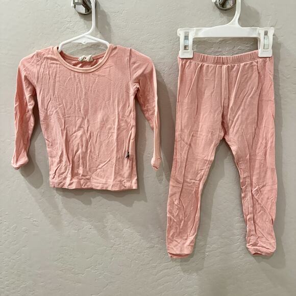 Kyte Baby Peach Long Sleeve Pajamas - Picture 1 of 9